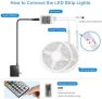 Превью Waterproof Led Lights for Bedroom, 32.8ft (2 Rolls of 16.4ft) Led Strip Lights, 300 LEDs Color Changing RGB 44 Keys... — LED Strip Lights, DAYBETTER