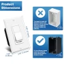 Превью 2 Pack Dimmer Light Switch, Universal Lighting Control, Single Pole or 3 Way — Smart Switch, BESTTEN