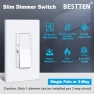 Превью 3 Pack Super Slim Slide Dimmer Light Switch — Smart Switch, BESTTEN