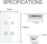 Превью Smart Ceiling Fan Light Wall Switch — Smart Switch, MOES