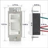 Превью SureSlide Dimmer Switch for Dimmable LED, Halogen and Incandescent Bulbs — Smart Switch, Leviton