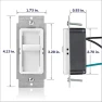 Превью SureSlide Dimmer Switch for Dimmable LED, Halogen and Incandescent Bulbs — Smart Switch, Leviton