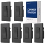 Превью Digital Dimmer Light Switch for 300W Dimmable LED/CFL and 600W Incandescent/Halogen, Single Pole/3-Way LED Slide Dimmer,... — Smart Switch, ELEGRP