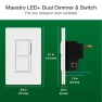 Превью LED+ Dual Dimmer and Switch — Smart Switch, Lutron