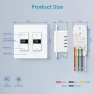 Превью Smart Dimmer Switch 2-Gang Digital Display — Smart Switch, Milfra