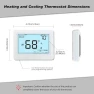 Превью Programmable Auto Changeover Thermostat — Smart Thermostat, Coiiwsei