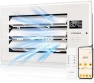 Превью Register Booster Fan - 4'' x 12'' Opening with Adjustable Louver — Smart Fan, VIVOHOME