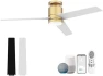 Превью 52” Smart Flush Mount Ceiling Fan with Lights and Remote — Smart Fan, Lorpies
