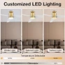Превью 52” Smart Flush Mount Ceiling Fan with Lights and Remote — Smart Fan, Lorpies