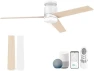 Превью 52” Smart Flush Mount Ceiling Fan with Lights and Remote — Smart Fan, Lorpies
