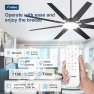 Превью 72 Inch Smart Ceiling Fan with Lights — Smart Fan, Amico