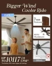 Превью 84" Large Smart Ceiling Fan with Lights Remote Control via WiFi Alexa — Smart Fan, Minislak