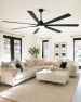 Превью 84" Large Smart Ceiling Fan with Lights Remote Control via WiFi Alexa — Smart Fan, Minislak