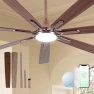 Превью 84" Large Smart Ceiling Fan with Lights Remote Control via WiFi Alexa — Smart Fan, Minislak