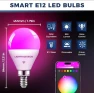 Превью E12 Smart Light Bulbs 50W Equiv., G16.5 RGBCW Candelabra Chandelier Ceiling Fan Smart Bulb — Smart Light Bulb, Lightinginside