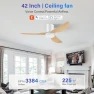 Превью Smart Ceiling Fan with Lights and Remote — Smart Fan, GentleBreeze