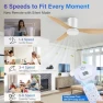 Превью Smart Ceiling Fan with Lights and Remote — Smart Fan, GentleBreeze