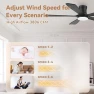 Превью Smart Flush Mount Ceiling Fan with Lights and Remote — Smart Fan, GentleBreeze Store