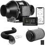 Превью Smart Inline Duct Fan with Humidity Temperature Control — Smart Fan, iPower
