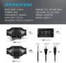 Превью Smart Inline Duct Fan with Humidity Temperature Control — Smart Fan, iPower