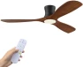 Превью Smart Wood Flush Mount Ceiling Fan with Lights — Smart Fan, Hoenofly