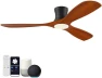 Превью Smart Wood Flush Mount Ceiling Fan with Lights — Smart Fan, Hoenofly