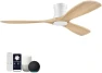 Превью Smart Wood Flush Mount Ceiling Fan with Lights — Smart Fan, Hoenofly