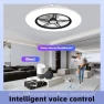 Превью WiFi Low Profile Ceiling Fan with Light — Smart Fan, BAYSQUIRREL