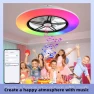 Превью WiFi Low Profile Ceiling Fan with Light — Smart Fan, BAYSQUIRREL