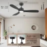 Превью 52" Wood Smart Ceiling Fan with Lights Remote — Smart Fan, Hoenofly