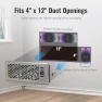 Превью Register Booster Fan for 4" x 12" Holes — Smart Fan, SANYCASA