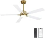 Превью Smart Ceiling Fan with Lights and 3 Downrods — Smart Fan, WINGBO