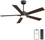 Превью Smart Ceiling Fan with Lights and 3 Downrods — Smart Fan, WINGBO
