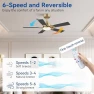 Превью Smart Ceiling Fan with Lights — Smart Fan, Hoenofly