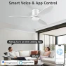 Превью Wood Smart Ceiling Fan with Light and Remote — Smart Fan, cumilo