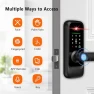 Превью Smart Lock with Camera, 3D Face Recognition Palm Vein Fingerprint Keypad Access, Video Doorbell, WiFi Electronic Handle — Smart Lock, Jacchozhi