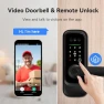 Превью Smart Lock with Camera, 3D Face Recognition Palm Vein Fingerprint Keypad Access, Video Doorbell, WiFi Electronic Handle — Smart Lock, Jacchozhi