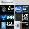 Превью WiFi Door Lock with Camera- Video Doorbell, Deadbolt Smart Lock with RFID Fingerprint Keypad Code, Electronic Digital... — Smart Lock, Dhiedas