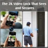 Превью WiFi Door Lock with Camera- Video Doorbell, Deadbolt Smart Lock with RFID Fingerprint Keypad Code, Electronic Digital... — Smart Lock, Dhiedas