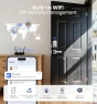 Превью Built-in Wi-Fi Fingerprint Smart Lock with Lever Handle Set — Smart Lock, Veise