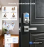 Превью Built-in Wi-Fi Fingerprint Smart Lock with Lever Handle Set — Smart Lock, Veise