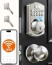 Превью Built-in WiFi Fingerprint Smart Lock with 2 Knobs — Smart Lock, Veise