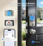 Превью Built-in WiFi Fingerprint Smart Lock with 2 Knobs — Smart Lock, Veise