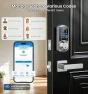 Превью Fingerprint App Control Smart Lock with Heavy-Duty Zinc Alloy Handles — Smart Lock, Veise