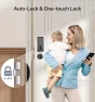 Превью Fingerprint Keypad Deadbolt with Knob Set — Smart Lock, Ulecoce