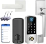 Превью Keyless Entry Door Deadbolt with Handle Set — Smart Lock, BEBASIA