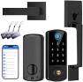 Превью Keyless Entry Door Deadbolt with Handle Set — Smart Lock, BEBASIA
