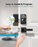 Превью Keyless Entry Door Lock with 2 Lever Handles — Smart Lock, Zowill