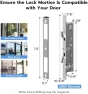 Превью Mortise Sliding Glass Door Lock with Smart Fingerprint Code Keypad RFID Remote App — Smart Lock, Anweller