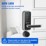 Превью Smart Door Lock with WiFi Gateway, Keyless Entry Door Lock with Handle — Smart Lock, OLUMAT